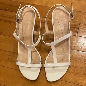 Kate Spade White Strappy Sandals